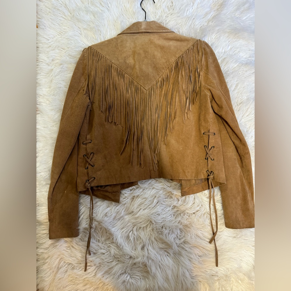 Forever 21 suede fringe jacket